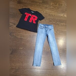 True Religion Lot Of 2 Girls Clothes Sz.6-7